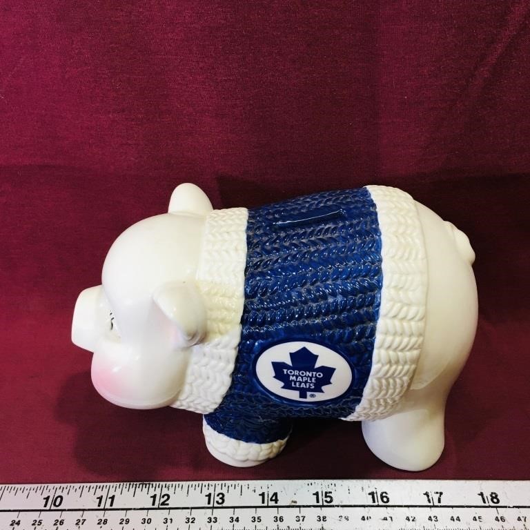 Toronto Maple Leafs Ceramic Piggy Bank