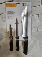 New - 3pc Hampton Forge Knives