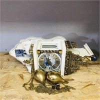 Vintage Wall Clock & Parts