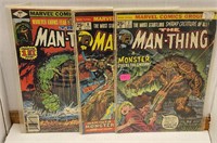 3 The Man Thing Comic Books