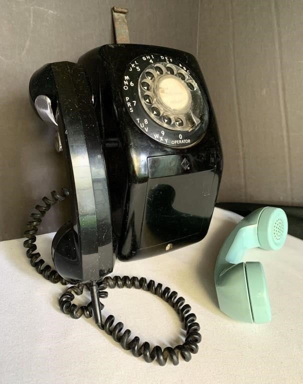Vintage American Electric Wall Rotary Telephone