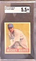 1948 Leaf Baseball #27 Mickey Harris SGC 5.5 EX+