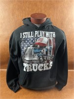 I Still Play with Trucks Sweatshirt Size M