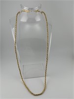 Vintage Napier Gold Rope Necklace
