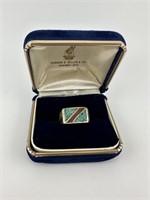 Vintage Silver With Turquoise, Coral Inlay