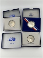Three 1986 Uncirculated Liberty Coins