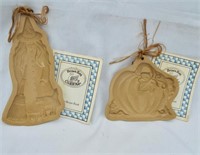 Vintage Brown Bag Cookie Art Witch and Harvest