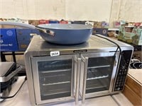 Gourmia French door mini oven with tramontina pot
