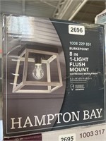 Hampton Bay Burkepoint 8in 1-Light Flush Mount