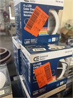 Lot of (5) Commercial Electric 4in LED Color
