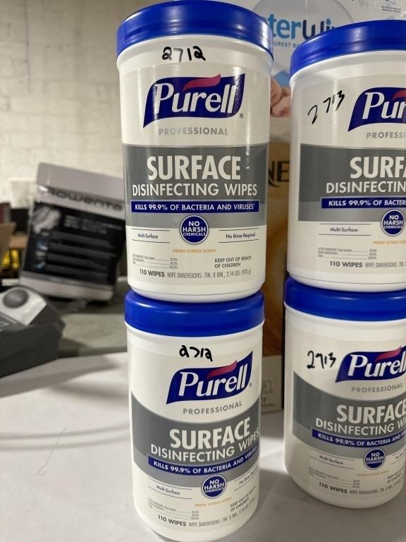 Lot of 2 purell professional surface disinfectant
