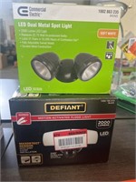 Commercial Electric LED Dual Metal Spot Light and