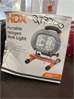 Hdx portable halogen work light 250watt