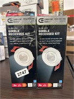 Lot of 2 commercial electric slim led gimble