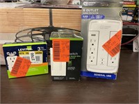 Commercial electric 6 outlet surge protector with