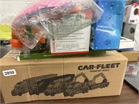 Lot of Assorted Kid's Toys: Car Fleet, Stretchie