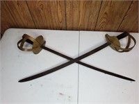 Vintage Civil War replica swords