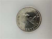 1958 Canadian One Dollar Silver Coin