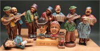Vintage German Hand Carved Wood Folk Art Band