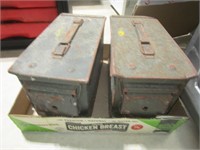 2 ARMY BOXES - HAS RUST