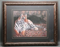 Framed Tiger Litho- Home & Garden Party Pictures