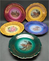 Vintage Schumann Wildlife Decor Plates (5)