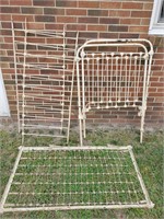 Vintage iron twin bed frame
