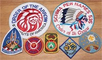 Boys Scout Patches- Camping School, Order Arrow +