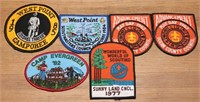Rare Boy Scout Patches- West Point, Sunny Land+(6)