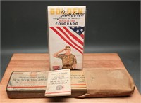 1940s Boy Scout First Aid Kits & Map