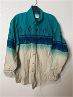 Vintage Western AOP Button Up Shirt