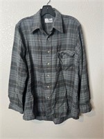 Vintage Sears Single Needle Plaid Button Up Shirt