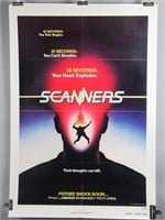 Scanners (1981) Linen Backed Adv. Movie Poster