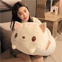 Jensquaify Cat Plush Hugging Pillow, Soft Kitten C