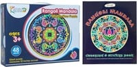Rangoli Mandala Bundle: Puzzle & Coloring + Sticke