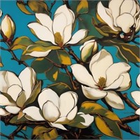 Blooming Magnolias I LTD EDT Signed Van Gogh LTD