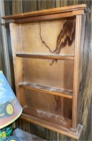 Vtg Handmade Pine Wall Shelf, 3 Shelves