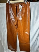 New Womens Cotton On Vegan Leather pants sz10