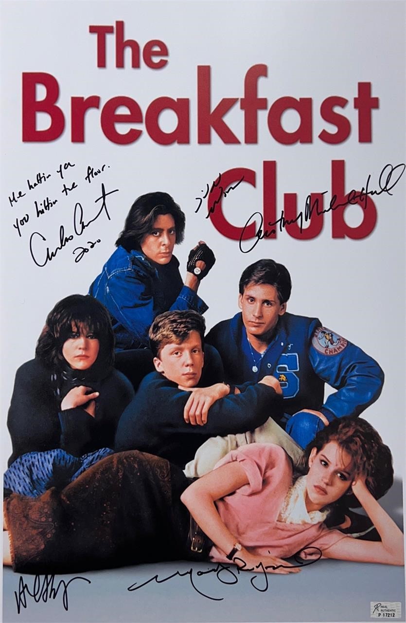 Autograph COA Breakfast Club Poster