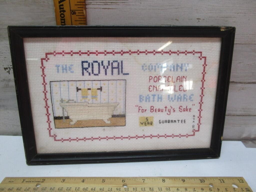 CROSS STITCHED PICTURE