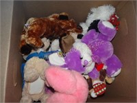 Stuffed animals, some TY