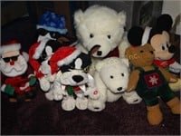 Christmas Stuffed animals some motion activated,