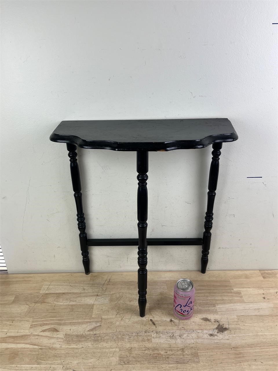 Small black side table