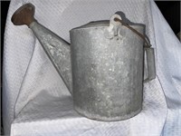 Large Antique Flower Watering Galvanized Can