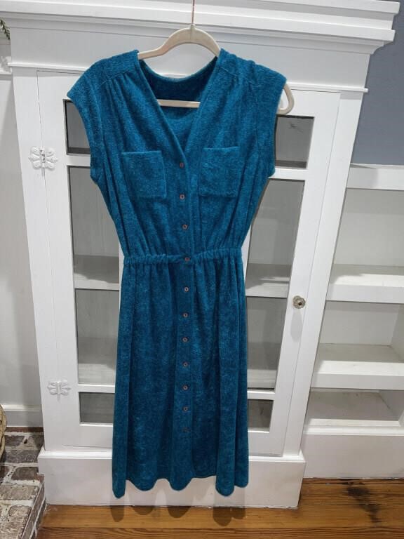 Vintage Terry Cloth Robe / Dress