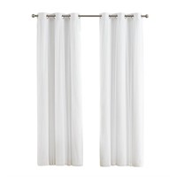 R1063  Your Zone White Blackout Curtain, 37" x 84