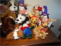 Plush dogs stuffed animals, some TY