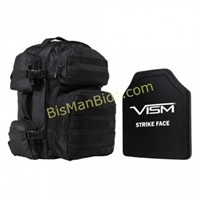 Tactical Backpack w/10"x12" Level III+ STR's Cut