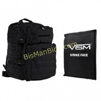 VISM 2974 Backpack w/11"X14" Soft Panel - Black