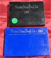 2X BID - 1982, 1983 U.S. PROOF SETS